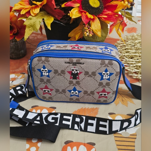 Karl Lagerfeld Star Pattern Crossbody Bag - Picture 7 of 7